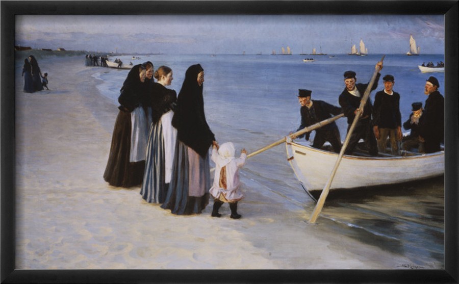 The Departure of the Fishing Fleet, 1894 - Peder Severin Kroyer Painting On Canvas